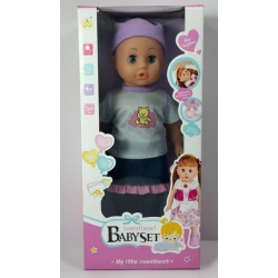 Sweetheart Baby Walking Doll 40cm, Talking, Light-Up Shoes, Blue Dress