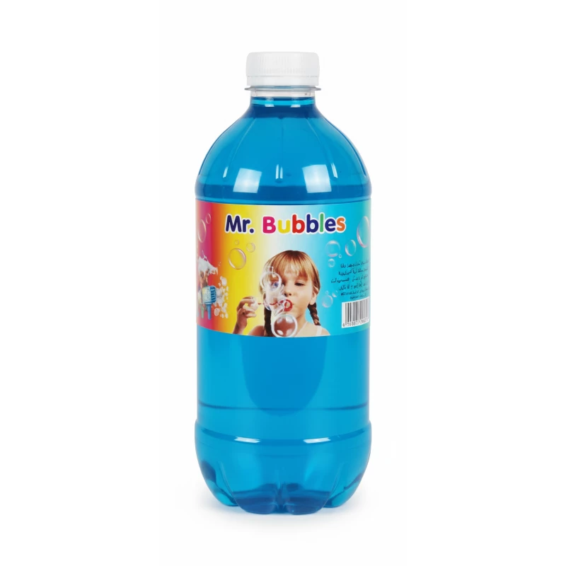 Mr. Bubbles Refill Solution 750ml – High-Volume Bubble Liquid for Blasters, Wands, and Machines – Safe, Vibrant, and Long-Lasting Fun for Kids.