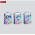Lifey Night Thin Feminine Pads – Bulk Value 3-Pack (96 Pads Total) – Ultra-Thin Protection with Maximum Absorbency for a Worry-Free Sleep - Lifey