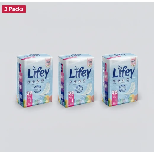 Lifey Night Thin Feminine Pads – Bulk Value 3-Pack (96 Pads Total) – Ultra-Thin Protection with Maximum Absorbency for a Worry-Free Sleep Lifey Night Thin Feminine Pads – Bulk Value 3-Pack (96 Pads Total) – Ultra-Thin Protection with Maximum Absorbency for a Worry-Free Sleep