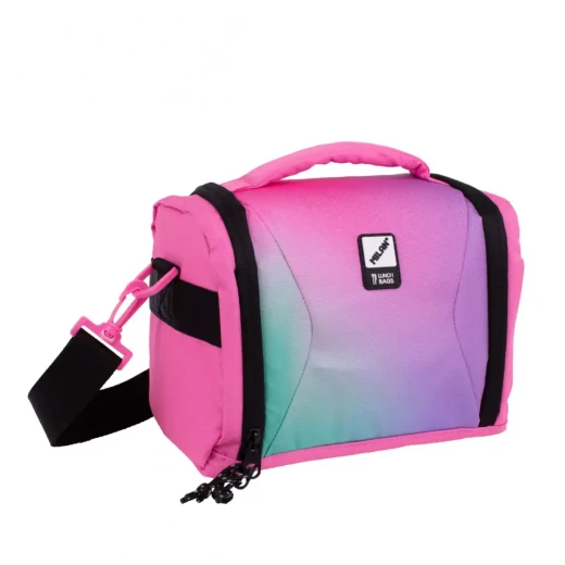 MILAN Sunset Series 5L Isothermal Food Bag Pink, Large Capacity, Adjustable Strap Snip MILAN Sunset Series 5L Isothermal Food Bag Pink, Large Capacity, Adjustable Strap Snip