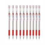 Montex Mega Top Ballpoint Pens Red Ink 10 Pack Smooth Writing School Office - Montex