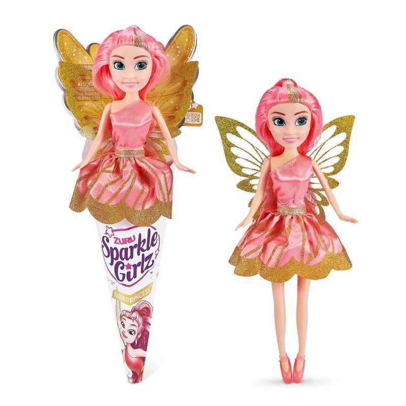 Zuru Sparkle Girlz Fairy Cone Doll, purple Color - Zuru