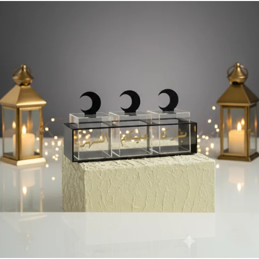 صناديق أكريليك شفافة لأطباق رمضان، مجموعة من 1، حاويات تخزين الطعام - فيولا أكريليك - Image 4