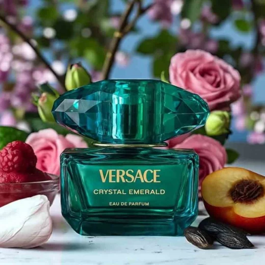 عطر فيرساتشي كريستال إميرالد أو دي بارفان 90 مل للنساء عطر زهري مسكي - Image 4