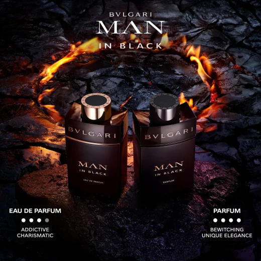 عطر بولغاري مان إن بلاك، 150 مل، تصميم كثيف وغامض وقابل لإعادة التعبئة - Image 2