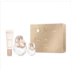 Bvlgari Omnia Crystalline Perfume Gift Set – Includes 100ml perfume, 15ml miniature, and 40ml hand cream for a complete fragrance experience, in elegant packaging perfect as a luxury gift