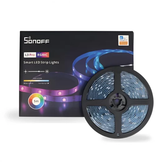 شريط إضاءة LED RGB ذكي من سونوف L3-5M-P واي فاي بطول 5 أمتار شريط مرن تحكم صوتي مزامنة الموسيقى شريط إضاءة LED RGB ذكي من سونوف L3-5M-P واي فاي بطول 5 أمتار شريط مرن تحكم صوتي مزامنة الموسيقى