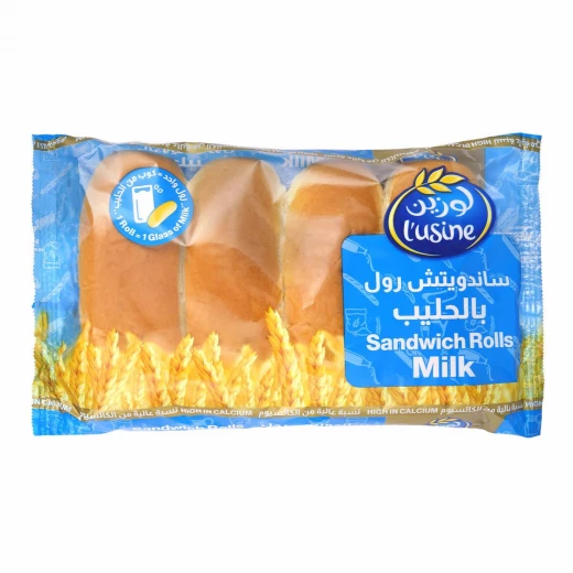 خبز حليب لو.ين للساندويتش (200 غرام)، خبز غني فائق النعومة ولذيذ للساندويتشات المالحة أو الحلوة | لفائف طازجة وهشة مشبعة بالحليب خبز حليب لو.ين للساندويتش (200 غرام)، خبز غني فائق النعومة ولذيذ للساندويتشات المالحة أو الحلوة | لفائف طازجة وهشة مشبعة بالحليب