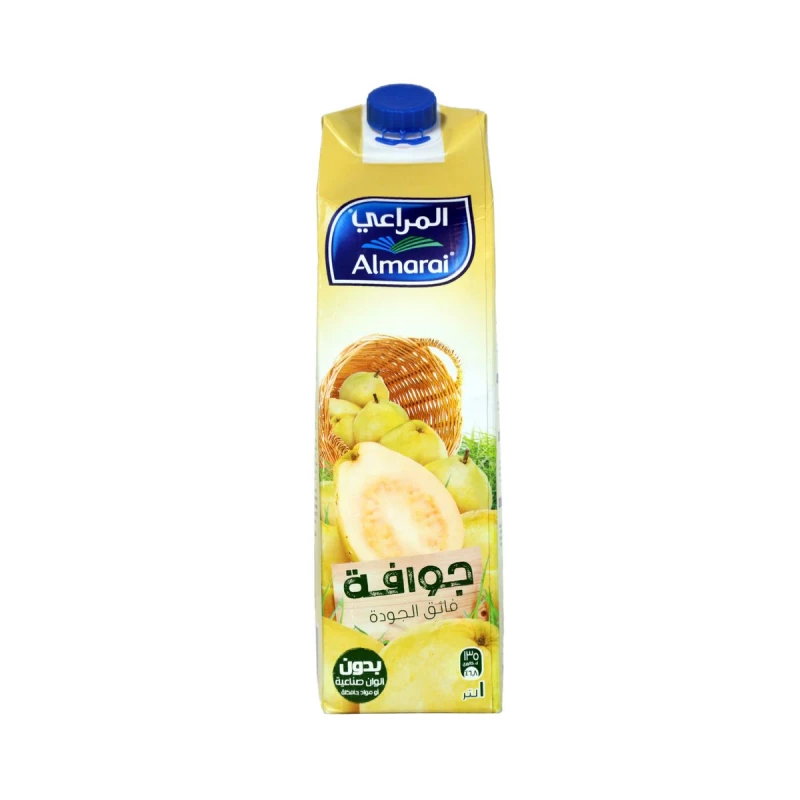 عصير الجوافة من المراعي ممتاز الجودة، 1 لتر، مشروب منعش وصحي، مثالي للاستخدام اليومي - المراعي