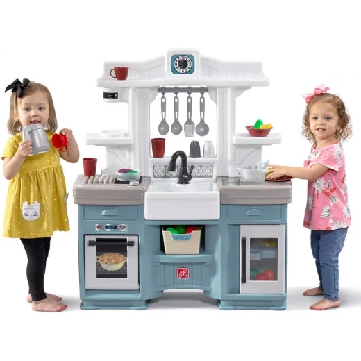 Step2 Timeless Trends Kids Kitchen Playset, Indoor/Outdoor Kitchenette, Interactive Play with Lights and Sounds, Made of Durable Plastic, Includes 21 Piece Toy Accessories, for Toddlers 2+ Years Old Step2 Timeless Trends Kids Kitchen Playset, Indoor/Outdoor Kitchenette, Interactive Play with Lights and Sounds, Made of Durable Plastic, Includes 21 Piece Toy Accessories, for Toddlers 2+ Years Old