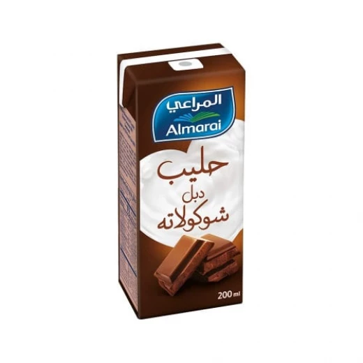 المراعي حليب بالشوكولاتة مضاعفة مصدر لفيتامينات أ و د 200 مل المراعي حليب بالشوكولاتة مضاعفة مصدر لفيتامينات أ و د 200 مل
