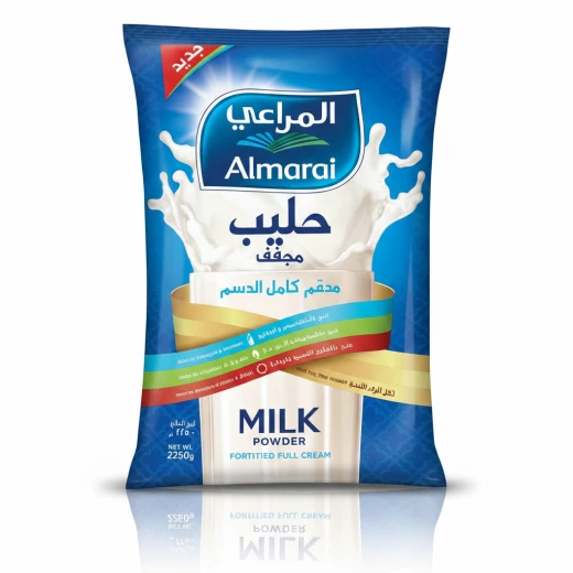 مسحوق حليب المراعي كيس 2.25 كجم، حليب كامل الدسم لتغذية صحية، حجم عائلي مسحوق حليب المراعي كيس 2.25 كجم، حليب كامل الدسم لتغذية صحية، حجم عائلي