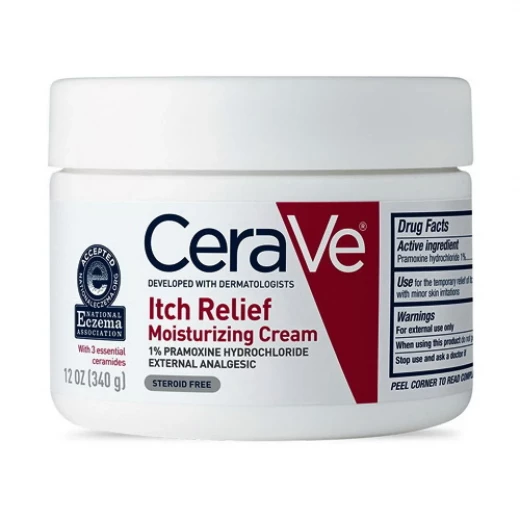 CeraVe Itch Relief Moisturizing Cream 12 Ounce, Fragrance Free, Pramoxine Hydrochloride CeraVe Itch Relief Moisturizing Cream 12 Ounce, Fragrance Free, Pramoxine Hydrochloride
