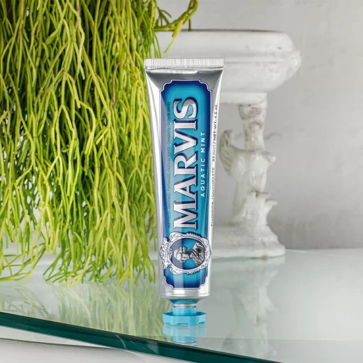 Marvis Aquatic Mint Toothpaste 85ml, Refreshing Oral Care, Long Lasting Freshness - Marvis - Image 2