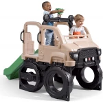 زحليقة ومتسلق Step2 Safari Truck Climber للأطفال، تصميم شاحنة سفاري ممتع وآمن للعب الخارجي، بأبعاد تقريبية 155 × 216 × 107 سم (ارتفاع × عرض × عمق)، مثالية لتنمية النشاط الحركي واللعب التفاعلي - Step2