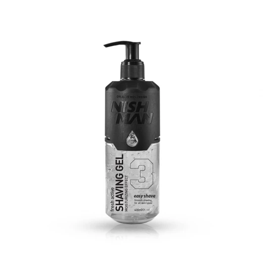 NISHMAN Easy Shave Transparent Shaving Gel 400ml, Professional Barber Use NISHMAN Easy Shave Transparent Shaving Gel 400ml, Professional Barber Use