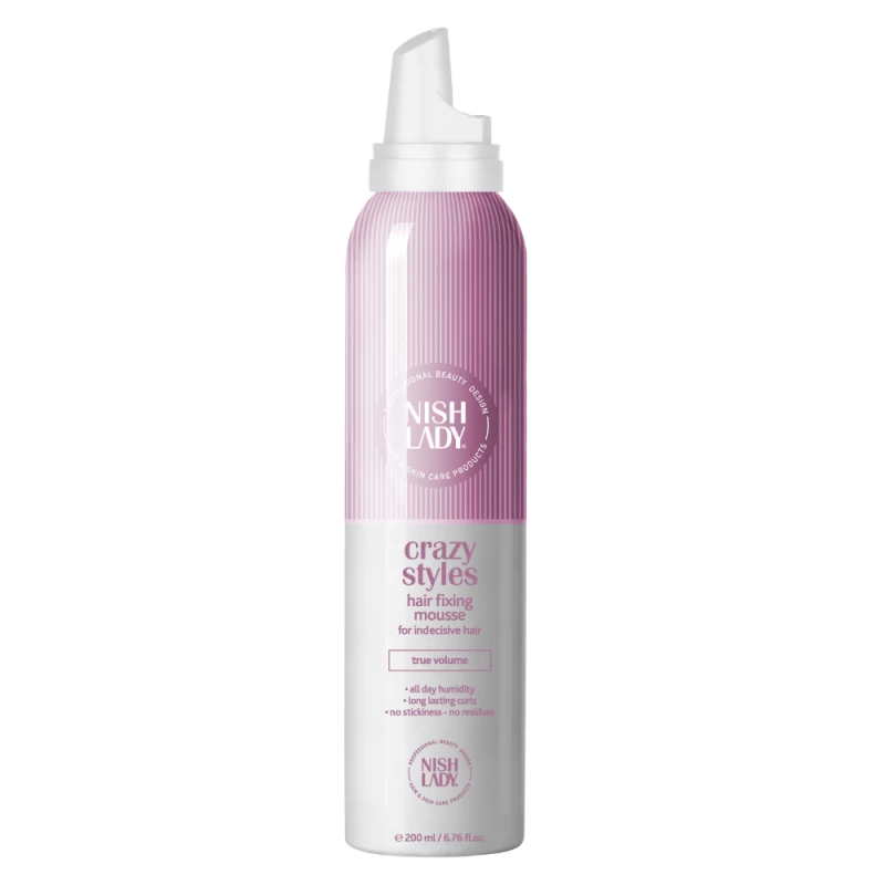 Nish lady Dry Shampoo 200ml, Oil Absorbing, Refreshing Hair, Adds Volume, For All Hair Types - Nish Lady
