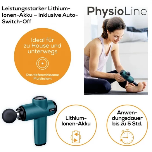 Beurer MG 99 Compact Massage Gun, Ergonomic Design, 5 Intensity Levels - Beurer - Image 3