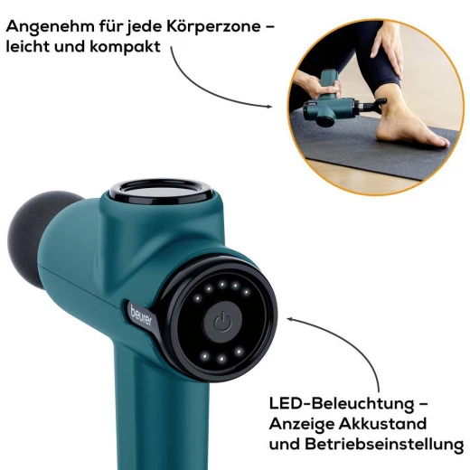 Beurer MG 99 Compact Massage Gun, Ergonomic Design, 5 Intensity Levels - Beurer - Image 2