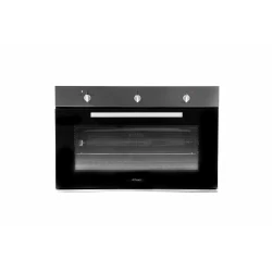 Conti stainless steel gas oven, 90 cm wide, equipped with a cooking fan, gas grill, rotisserie, self-ignition, safety valve, soft-close door, easy-to-clean chamber and deep baking tray, Italian made 125 liter