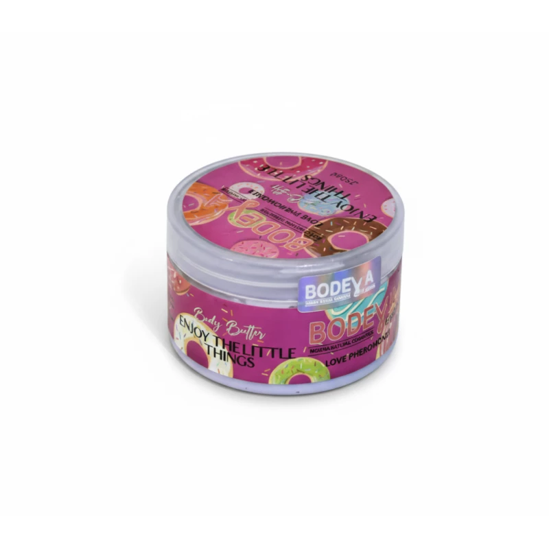 Bodeva Enjoy the Little Things Strawberry Body Butter 250ml – Sweet Strawberry Scent, Creamy Texture, Deep Hydration, Silky Soft Skin - Bodeva