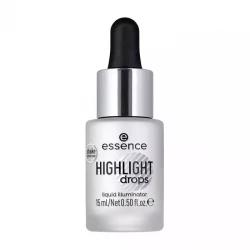 Essence Highlight Drops Liquid Illuminator Silver Lining Face Makeup 30ml Adds Shimmer and Glow for a Radiant Complexion Suitable for All Skin Types Creates a Dewy Finish