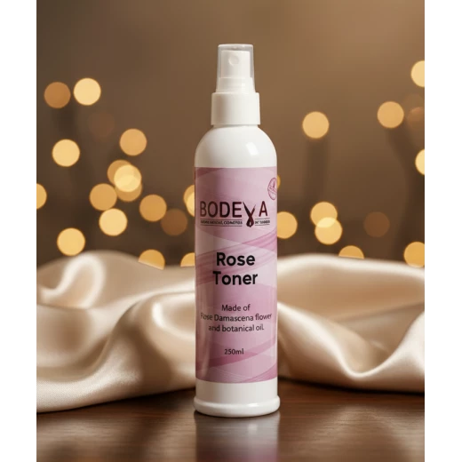 Bodeva Rose Toner – 250ml | facial toner, rose water, balances & refreshes skin Bodeva Rose Toner – 250ml | facial toner, rose water, balances & refreshes skin