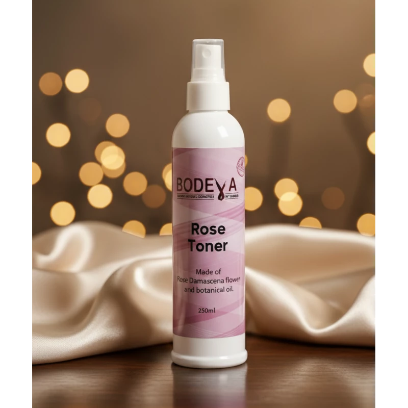 Bodeva Rose Toner – 250ml | facial toner, rose water, balances & refreshes skin - Bodeva