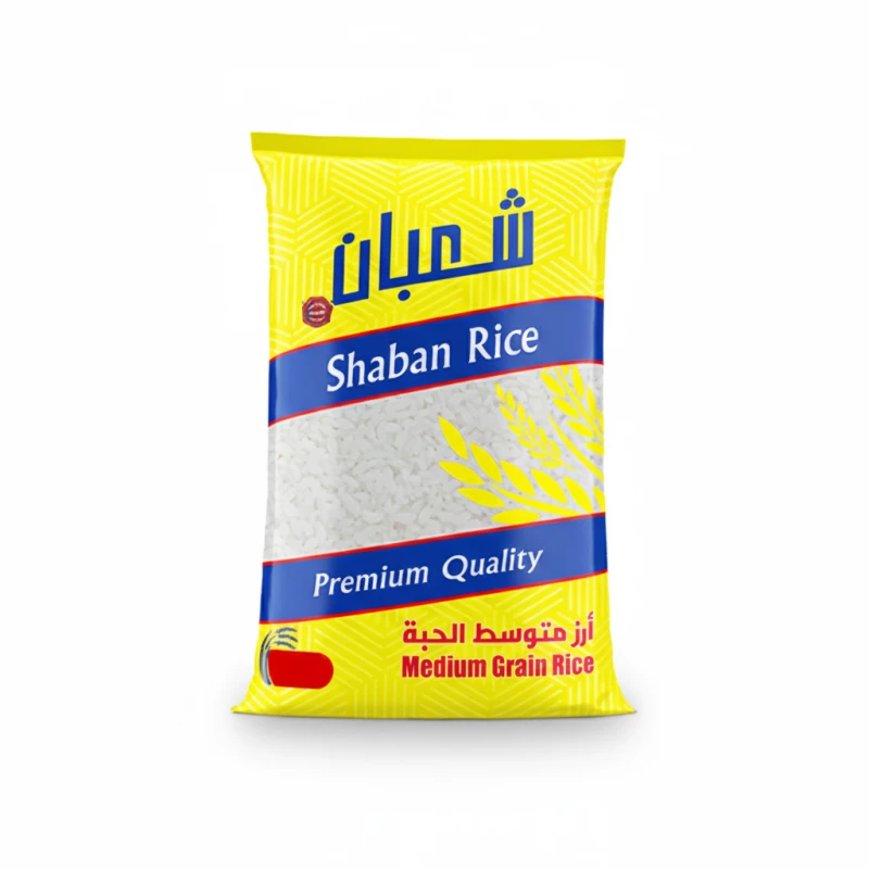 Shaaban Rice Medium Grain 3.3kg Bag, Premium Quality for Delicious Cooking, Versatile for all Recipes, White Grain, Perfect for Family Meals and Everyday Use. Great Value - Shaaban