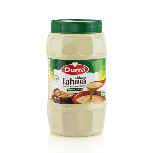 Durra Tahini Sesame Paste 800g, Authentic North African Recipe, Perfect for Hummus, Baba Ghanoush, and Sauces. Delicious and Versatile, Use in 100s of Recipes. Durra Tahini Sesame Paste 800g, Authentic North African Recipe, Perfect for Hummus, Baba Ghanoush, and Sauces. Delicious and Versatile, Use in 100s of Recipes.