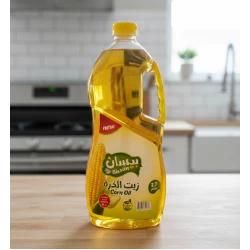 زيت ذرة بيسان، عبوة 2.7 لتر، زيت طهي ممتاز للقلي والخبز، خيار صحي، خالٍ من الكوليسترول، متعدد الاستخدامات لجميع الوصفات، عبوة كبيرة للمطابخ