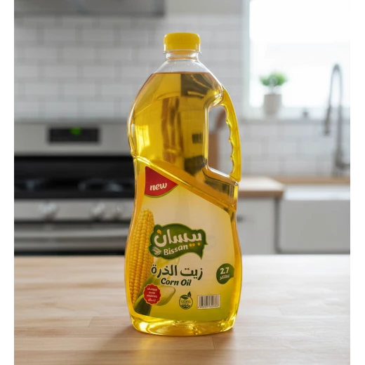 زيت ذرة بيسان، عبوة 2.7 لتر، زيت طهي ممتاز للقلي والخبز، خيار صحي، خالٍ من الكوليسترول، متعدد الاستخدامات لجميع الوصفات، عبوة كبيرة للمطابخ زيت ذرة بيسان، عبوة 2.7 لتر، زيت طهي ممتاز للقلي والخبز، خيار صحي، خالٍ من الكوليسترول، متعدد الاستخدامات لجميع الوصفات، عبوة كبيرة للمطابخ