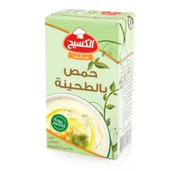 حمص الكسيح مع الطحينة، جاهز للأكل، عبوة رباعية 135 غرام، بنكهة شرق أوسطية أصيلة، وقوام كريمي، مثالي للوجبات الخفيفة والوجبات الرئيسية، صلصة لذيذة وصحية