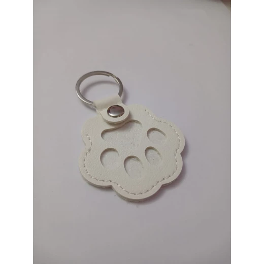 Personalized Pet Hair Memorial Keychain – Transparent Keepsake Charm for Fur Preservation - Angel - Image 2