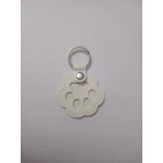Personalized Pet Hair Memorial Keychain – Transparent Keepsake Charm for Fur Preservation - Angel