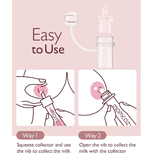 Momcozy Silicone Colostrum Collector 5ml, BPA-Free, Reusable, 2 Piece Set - Momcozy - Image 2