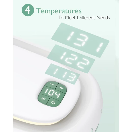 Momcozy Baby Wipe Warmer, Large Capacity, Adjustable Temperature, Soft Night Light - Momcozy - Image 4