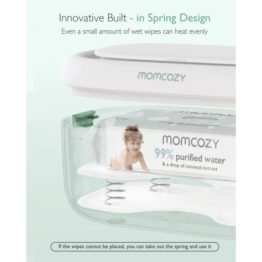 Momcozy Baby Wipe Warmer, Large Capacity, Adjustable Temperature, Soft Night Light - Momcozy - Image 7
