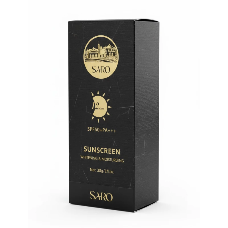 SARO SPF 50+ PA+++ Multi-Action Sunscreen (30g) – 12-Hour Protection with Whitening and Intense Hydration - Saro Cosmetics