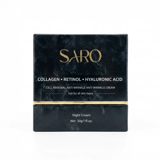 SARO Night Cream: Collagen, Retinol & Hyaluronic Acid Cell Renewal Anti-Wrinkle Formula (30g) SARO Night Cream: Collagen, Retinol & Hyaluronic Acid Cell Renewal Anti-Wrinkle Formula (30g)