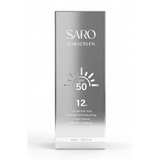 سارو واقي الشمس SPF 50 مع حمض الهيالورونيك (45 مل) - حماية مرطبة لمدة 12 ساعة سارو واقي الشمس SPF 50 مع حمض الهيالورونيك (45 مل) - حماية مرطبة لمدة 12 ساعة