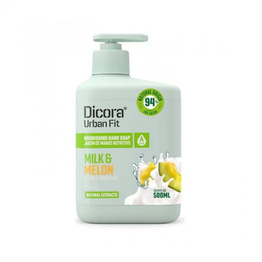 Dicora Urban Fit Hand Soap Milk and Melon 500ml Moisturizing Cleanser Dicora Urban Fit Hand Soap Milk and Melon 500ml Moisturizing Cleanser