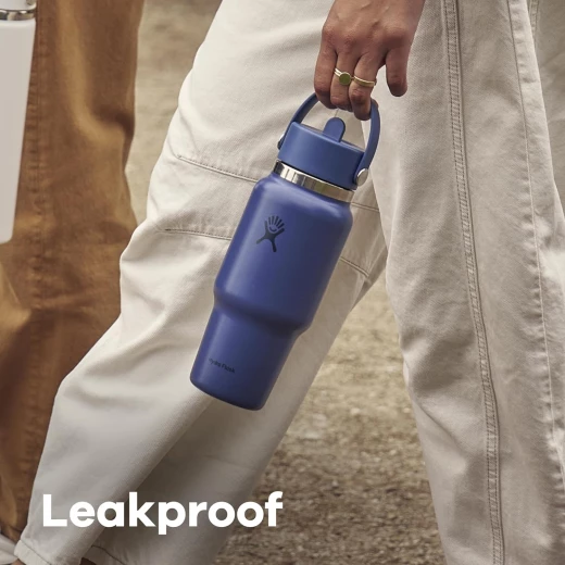 Hydro Flask 32 Oz Travel Water Bottle, Insulated Stainless Steel, Tonal White - Hydro Flask - Image 4