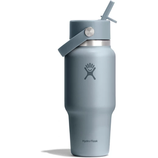 Hydro Flask Wide Flex Straw Travel Bottle 24oz, Insulated Water Bottle, Shale Grey Hydro Flask Wide Flex Straw Travel Bottle 24oz, Insulated Water Bottle, Shale Grey