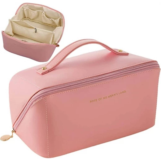 Generic White Makeup Bag Waterproof Cosmetic Organizer with Handle Travel Size Generic White Makeup Bag Waterproof Cosmetic Organizer with Handle Travel Size