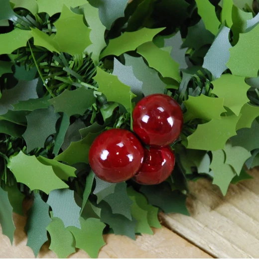 A sparkling red berry garland – this easy-to-install Tinsel garland can be hung or wrapped around doors, walls, and Christmas trees for a festive touch - Wateen store - Image 3