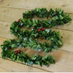 A sparkling red berry garland – this easy-to-install Tinsel garland can be hung or wrapped around doors, walls, and Christmas trees for a festive touch - Wateen store