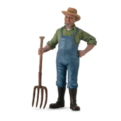 Collecta Farmer Male Action Figure, Realistic Farm Animal Toy, 4.3cm Tall