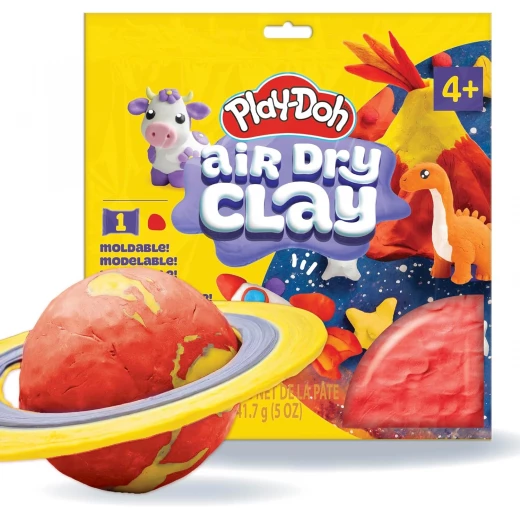 Play-Doo Air-Dry Clay 5 oz - Red Bag, easy to mold and no baking required, ideal for creativity and handcrafting - Play-Doh - Image 5